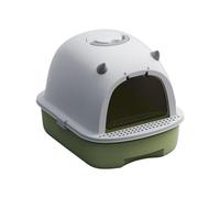 Litter Pan Small Litter Pan Fully Enclosed Drawer Cat with Lid Anti-Leakage & Odorless, Easy to Installation and Clean(Green)