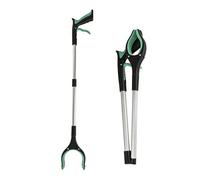 Litter Picker Grabber Stick 83CM Foldable Reach Grabber with Magnetic Helping Hand Grabber 360 Degree Reaching Aids 32.7Inch Heavy Duty Pick Up Stick Grabber for Elderly Disabled Pregnant (Green)
