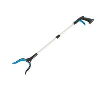 Litter Picker Grabber Stick Foldable Helping Hand Portable Pickup Tool with Non-Slip Jaws 360 Degree Rotatable for Garden(Blue)