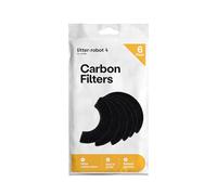LITTER-ROBOT Carbon Filters - Pack of 6, Black