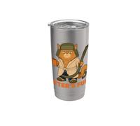 Litter’s Full Funny Cat Lovers Christmas Xmas Stainless Steel Insulated Tumbler