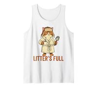 Litter’s Full Funny Cat Lovers Christmas Xmas Tank Top