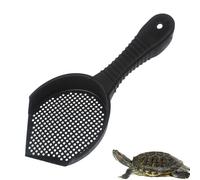 Litter Scoop - Ergonomic Cleaning Tool with Hanging Hole | Multipurpose Corner Waste for Cat, Lizard, Snake, Turtle, Frog Habitat, Efficient SM Waste Pets Terr