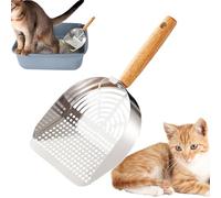 Litter Scoop | Stainless Steel Cat Scoop - Robust Cleaning Tool for Home Use and Travel Optimal Hygiene