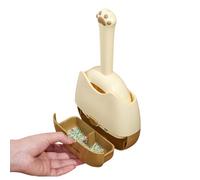 Litter Scooper With Holder | Wall Mounted Cat Poop Scooper With Holder,Pet Poop Collector for Outdoor Park Yard Cleaning Small Pets Bunny Horse Stalls Kitten