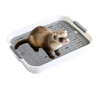 Litter Tray for Small Pets | Comfortable Non-Slip Pet Toilet - Small Companions Clean Tray | For Dwarf , Ferret, Hedgehog, Squirrel, Chinchilla, Hamst
