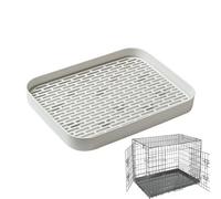 Litter Tray - Square Potty Trainer, Compact Pet Pan | Bunny Habitat Cat Litter Tray, Guinea Pig Care Tray Solution, Hamster Small Animal Hygiene Corner Box, Indoor Home Training