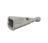 Littimoon 1 PCS Wire Twister Tool for Drill, Automatic Wire Twisting and Stripping Tool Silver-Gray Electronic Drill Wire Stripper and Twister Twist Wire Connector Socket