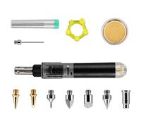 Littimoon Cordless Gas Soldering Iron Heat Blower Torch Self- Instant Adjustable Flame Control Welding Tool