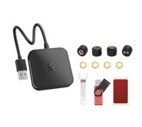Littimoon TPMS Spare Tyre External Sensor Wireless USB Android Tire Pressure for Car Navigation Radio Player Detection