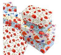 littkeef cliaet Poppy Wrapping Paper 6 12-sheet packs
