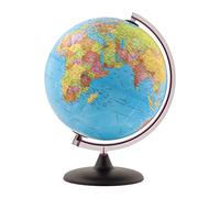 Little Adventurer Globe with Stand - 100's of UP-to-Date Major Political Named Places & Points of Interest - Easy & Fun to Assemble - Easy to Read Text & Colorful Country Identification - Desk Globe