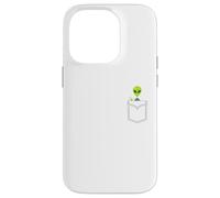 Little Alien Pocket, ET, SpaceShip, Area 51 UFO, UAP, DRONE Case for iPhone 14 Pro