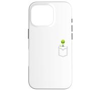 Little Alien Pocket, ET, SpaceShip, Area 51 UFO, UAP, DRONE Case for iPhone 16 Pro