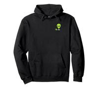 Little Alien Pocket, ET, SpaceShip, Area 51 UFO, UAP, DRONE Pullover Hoodie
