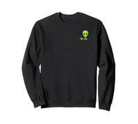 Little Alien Pocket, ET, SpaceShip, Area 51 UFO, UAP, DRONE Sweatshirt