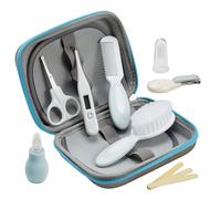 Little Angel Baby Grooming Kit,Baby Health Care Kit,10PCS Baby Care Kit with Nice Compact Case,Ideal for Newborn, Baby and Infant,Blue