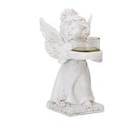 Little Angel Sculpture Desktop Decoration for Wedding Performance, Vintage Candlestick Holder Decorative Candle Stand Holder Ornaments Gifts for Women Men Adults Friends