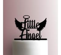 Little AngelAcrylic Cake Topper 3mm Thick Premium Laser Cut Cake Decoration for Birthday, Wedding, Baby Shower & Party Cakes Durable Reusable
