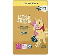 Little Angels by ASDA Newborn Nappies, Size 1, Winnie the Pooh Design, Jumbo Pack, 70 Count