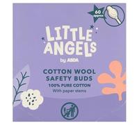 Little Angels Cotton Wool Safety Buds 60 Pack