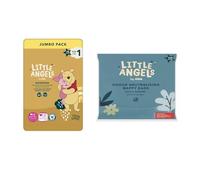 Little Angels Size 1 Nappies Newborn Disney Jumbo 70 Pack + 150 Nappy Bags