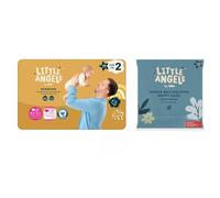 Little Angels Size 2 Newborn Nappies 44 Pack + 150 Nappy Bags