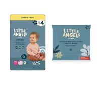 Little Angels Size 4 Nappies Jumbo 84 Pack + 150 Nappy Bags