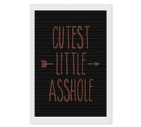Little Asshole Cutest Diamond Painting Kits for Adults Full Round Dril Diamond Art for Home Wall Decor 8"x12"