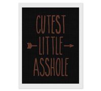 Little Asshole Cutest Diamond Painting Kits for Adults Full Round Dril Diamond Art for Home Wall Decor 12"x16"
