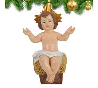 Little Baby Jesus,Holiday Resin Baby Jesus Manger Ornaments | Nativity Decorations Catholic Statue Ornament Miniatures for Christmas Table Home Office Church Holiday Families