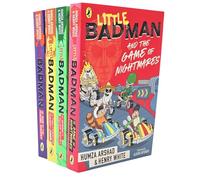 Little Badman Collection Illustrated 4 Books Set (The Time-travelling Teacher of Doom, The Invasion of the Killer Aunties, The Rise of the Punjabi Zombies & Little Badman and the Game of Nightmares)