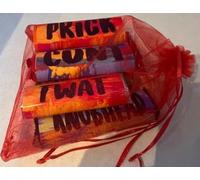 Little bag of swear words, rude, Novelty, funny, themed Chocolate Bar gift.For Christmas, Birthdays, Easter and Valentines. Friends, family and work colleague.