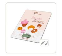 LITTLE BALANCE 8717 Slim Bakery USB-R, Battery-Free Kitchen Scale, USB Rechargeable, Repairable, 5 kg, Bakery
