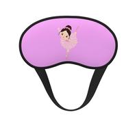 Little Ballerina Dancing Girl Print Soft Comfortable Eye Mask for Sleeping Light Blocking Nap Travel Camping Night Rest