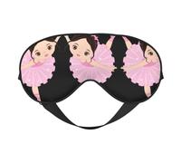 Little Ballerina Dancing Girl Printing All-Occasion Comfort Cover, Blocks Light Eye Mask, Ideal for Camping,Shifts,Blocks Light Well