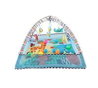 Little Bambino Baby 2 in 1 Play Mat Play Gym Activity Foldable Play Mat Includes Bag 20-Balls Tummy Play Kick Stimulate (Grey/White (Forest Theme)) (Multicolour (Animals Theme))