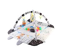 Little Bambino Baby 4 in 1 Play Mat Play Gym Activity Foldable Play Mat Includes Bag 20-Balls Tummy Play Kick Stimulate (Black/Grey/White)