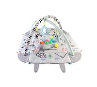 Little Bambino Baby 4 in 1 Play Mat Play Gym Activity Foldable Play Mat Includes Bag 20-Balls Tummy Play Kick Stimulate (Grey/Black/Jade Green)