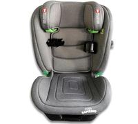 Little Bambino I-Size Kids Car Booster Seat Grey ISOFIX 100 to 150 cm Ages 3 to 12 Adjustable Recline Side Impact Protection with Built in Cup Holder Comfortable Lightweight Design