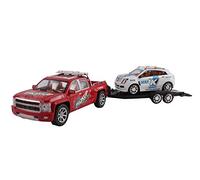 Little Bambino Police Pick Up Truck Toy 3PCS Toy Set (red/white)