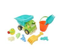 Little Bambino Sand Beach Toy Set with Large Dump Truck & Dinosaur Moulds | 10-Piece Set, 42 x 24.5 x 33 cm, Bucket & Watering Can, Rake & Shovel Included, Ages 3+