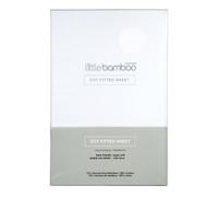 Little Bamboo Cotbed Fitted Sheet Natural White