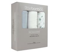 Little Bamboo Muslin Baby Wrap 3 Pack Whisper