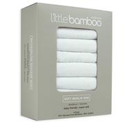 Little Bamboo Muslin Squares 8 Pack Natural White