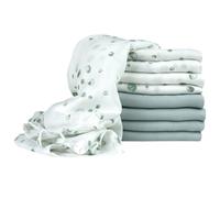 Little Bamboo Muslin Squares 8 Pack Whisper