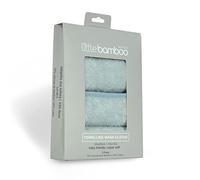 Little Bamboo Towelling Wash Cloth 3Pk - Whisper