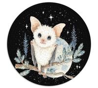 Little Bat Hanging Upside Down on A Branch,Puzzles Gemusterte Nachhaltige Puzzles Für Erwachsene Hochwertige Holzspielpuzzles 1000pcs (67.5x67.5cm)