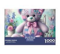 Little Bear 1000 Piece Jigsaw Puzzle for Adults Animal Panda 1000 Pc Adults Jigsaw Puzzles - Fun Activity for Rainy Days, Birthday Jumbo100% Recvcled Cardboard38x26cm/1000pcs