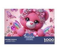 Little Bear 1000 Piece Jigsaw Puzzles for Adults Animal Panda Fun, Challenging & Brainteasing Adults Jigsaw Puzzle Uncover The Puzzle 100% Recycled Cardboard Educational Games Puzzle38x26cm/1000p